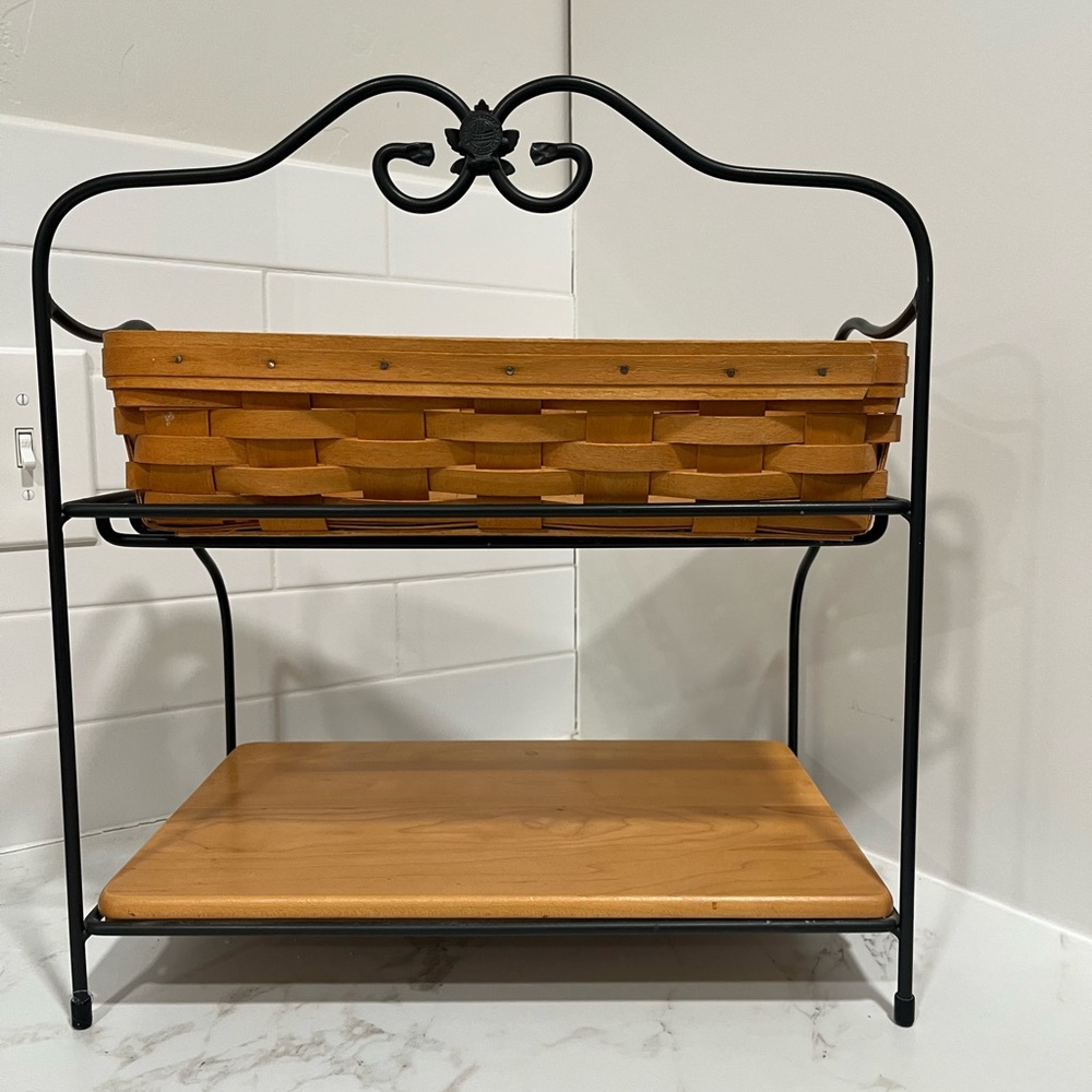 Longaberger Wrought Iron Bakers Rack